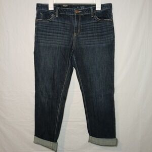 Vera Wang Size 12 Capri Mid-rise Dark Blue‎